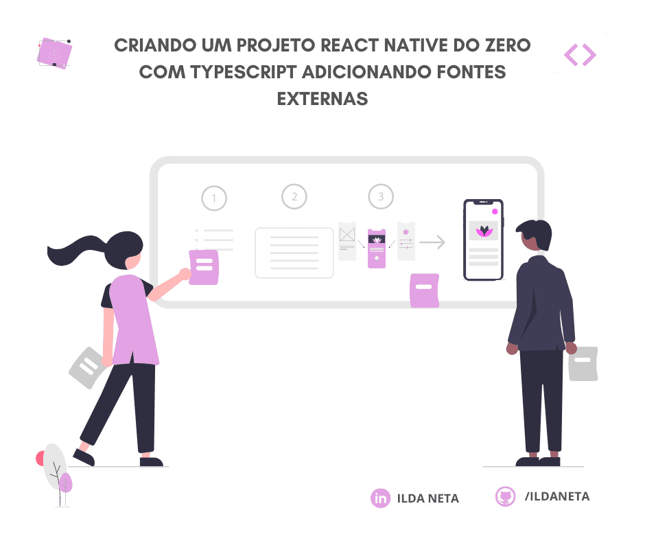 Criando um projeto React Native do zero com typescript adicionando fontes externas