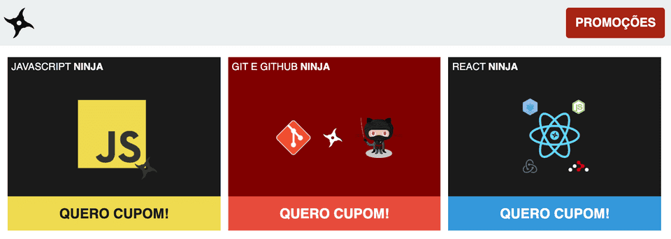 Cupons quero ser ninja